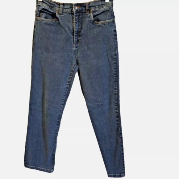 Focus Lifestyle Womens Jeans Sz 10 Blue Denim Slim Fit Stretch Plain Back Pocket - Picture 2 of 13